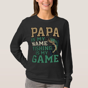 Papa Fischen Ist Mein Spiel Vintage Fisch Shirt De
