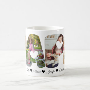 PAPA Foto Collage Tasse - Perfektes Geschenk für V