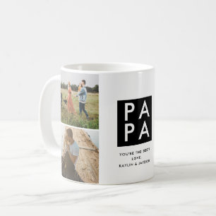 Papa-Fotocollage-Tasse des Vaters Kaffeetasse