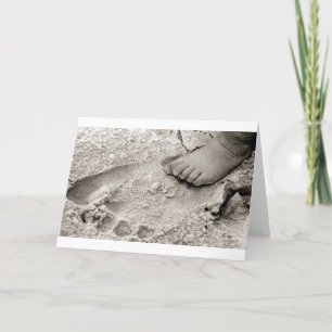 Papa-Fußabdruck Karte