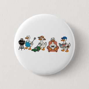 Papa Gans Vatertag Papa Opa Ehemann Button