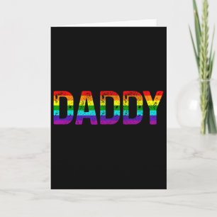 Papa Gay Pride Monat Lgbtq Vatertag Regenbogen Fl Karte