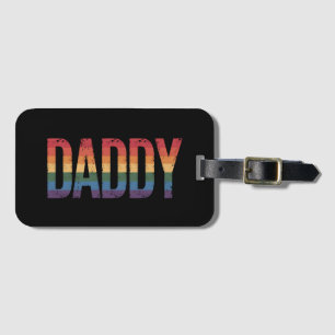 Papa Gay Pride Monat LGBTQ Vatertag Regenbogen Gepäckanhänger