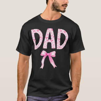 Papa Geburtstags-Squad passende Coquette-Schleife  T-Shirt