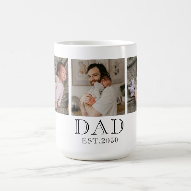 Papa gegründet 3 Foto  Kaffeetasse (Mittel)