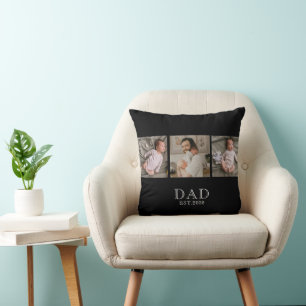 Papa gegründet 3 Foto Papa Baby Kissen
