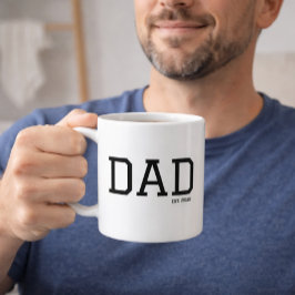 Papa Gegründet Anpassbares Jahr Vatertag  Kaffeetasse