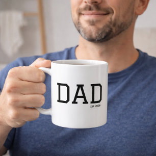 Papa Gegründet Anpassbares Jahr Vatertag Kaffeetasse