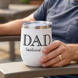 Papa Gegründet Fett Schwarz Weiß