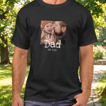 Papa Gegründet Foto Spaß Fett Weiße Text Schwarz 