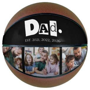 Papa Gegründet Jahr 3 Kinder Foto-Collage Basketball