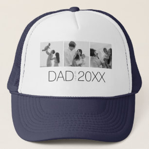 Papa Gegründetes Jahr Foto-Geschenke Moderner Vate Truckerkappe