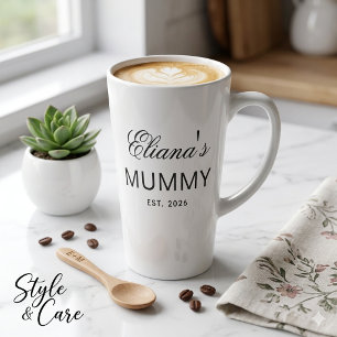Papa-Geschenk-Latte-Mug mit individuellem Textdesi Milchtasse