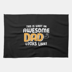 Papa-Geschenk So sieht ein großartiger Vater aus Geschirrtuch
