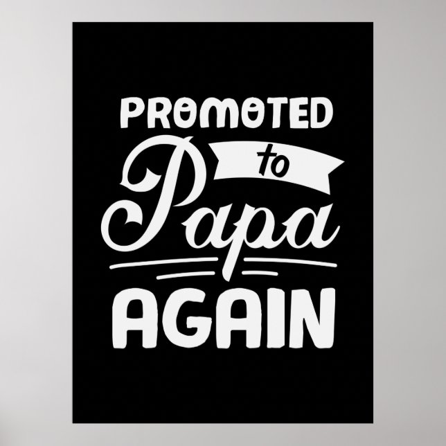 Papa-Geschenk wieder befördert Poster (Vorne)