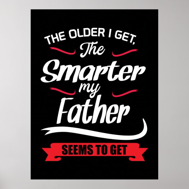 Papa gibt den Älteren, die ich schlauer bekomme Poster (Vorne)