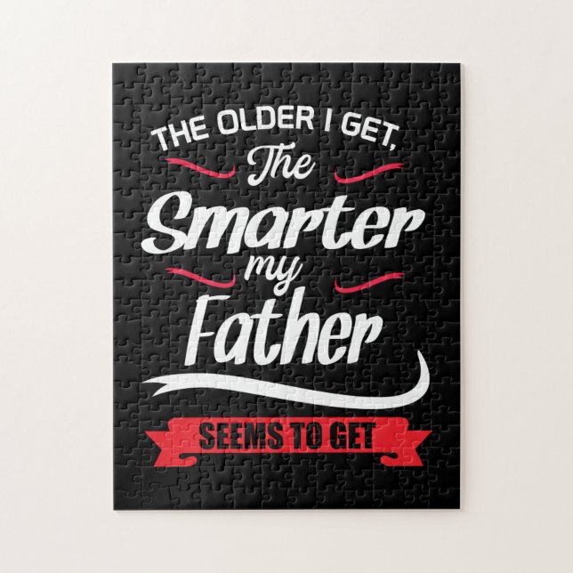 Papa gibt den Älteren, die ich schlauer bekomme Puzzle (Vertikal)