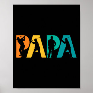 Papa Golf-Geschenk für den Vater Poster