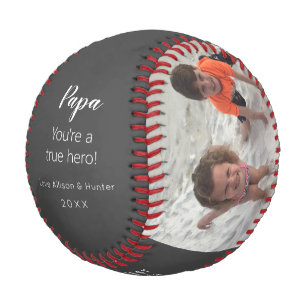 Papa Grandkids Foto Personalisiert Custom  Baseball