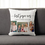 Papa Grandpa Großkinder Kissen<br><div class="desc">Feiern Sie Ihr Papa mit dem besten Papa Grandpa Grandchildren Foto Collage Throw Kissen. Dieser personalisierte Sake besticht durch eine wunderschön arrangierte Collage aus hochgeehrten Fotos, in der besondere Momente mit seinen Enkeln gefangen gehalten werden. Es ist aus hochwertigen Materialien gefertigt und verleiht jedem Raum eine stilvolle und gefühlvolle Touch,...</div>