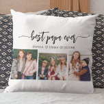 Papa Grandpa Großkinder Kissen<br><div class="desc">Feiern Sie Ihr Papa mit dem besten Papa Grandpa Grandchildren Foto Collage Throw Kissen. Dieser personalisierte Sake besticht durch eine wunderschön arrangierte Collage aus hochgeehrten Fotos, in der besondere Momente mit seinen Enkeln gefangen gehalten werden. Es ist aus hochwertigen Materialien gefertigt und verleiht jedem Raum eine stilvolle und gefühlvolle Touch,...</div>