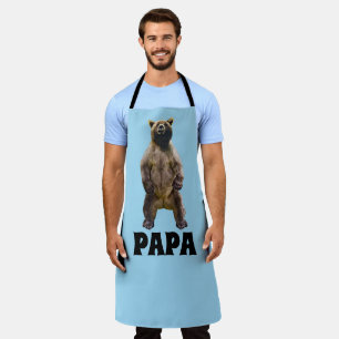 PAPA GRIZZLY BEAR VATER FUNNY GRILLOUT SCHÜRZE