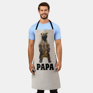 PAPA GRIZZLY BEAR VATER FUNNY GRILLOUT SCHÜRZE