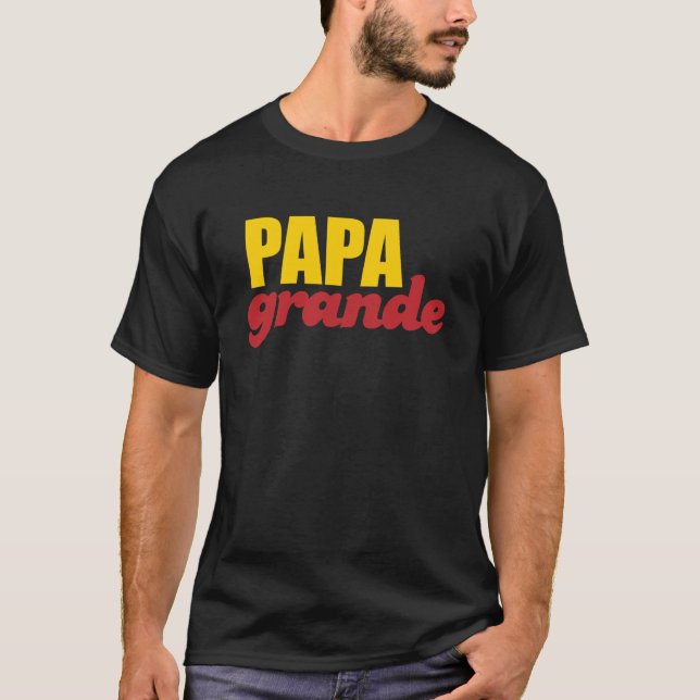 Papa groß - großer Vati T-Shirt (Vorderseite)