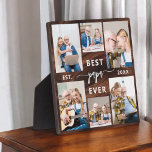 Papa Großvater Großkinder Wood Foto Collage Fotoplatte<br><div class="desc">Feiern Sie die besondere Bindung zwischen Papa und seinen Enkelkindern mit unserer "Papa-Großvater-FotoCollage"-Plakette. Diese personalisierte Gedenktafel zeigt wunderbar eine Sammlung von hochgeschätzten Fotos, die wertvolle Momente und Erinnerungen vereint, die Papa mit seinen geliebten Enkelkindern teilt. Der hervorgehobene Titel "Papa" verleiht dem Design eine Touch von Wärme und Zuneigung. Die aus...</div>