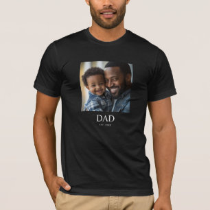 Papa gründete einfaches Foto T-Shirt