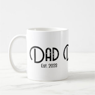 Papa gründete Grunge-Text est. Jahr neuer Papa Kaffeetasse