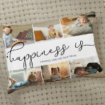 Papa Happy ist 6 Foto Collage Dekokissen<br><div class="desc">Foto Collage mit 6 Ihrer Lieblings-Fotos und Ihrem personalisierten Text. "Glück ist" wird in niedlicher, eleganter schwarzer Kalligraphie handgeschrieben und die Vorlage ist für Sie Set, um das Zitat zu beenden. Die Sample-Formulierung liest glücklich ist, Sie als unsere Papa, die Sie anpassen können, um Anzug. Ihre Bilder werden als 4x...</div>