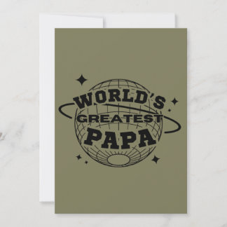 Papa-Happy-Vatertag-Geschenk der Welt Einladung