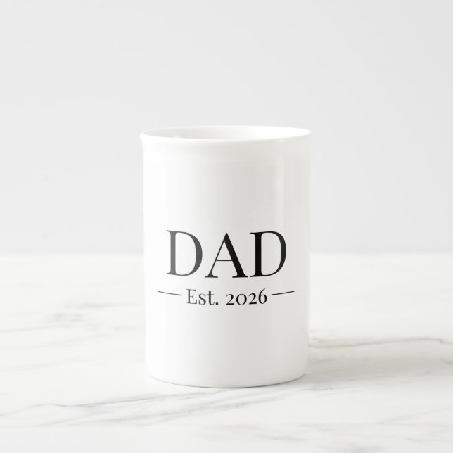Papa hat 2026 gegründet prozellantasse (Vorderseite)