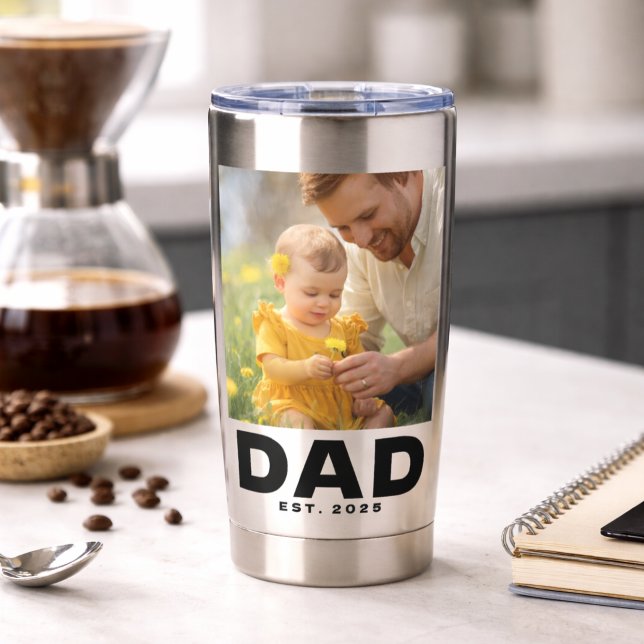 Papa hat Bold 2 Foto Edelstahl etabliert  Thermobecher (Von Creator hochgeladen)