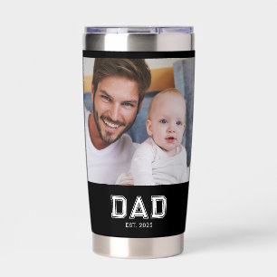Papa hat Bold Black 2 Foto gegründet Thermobecher