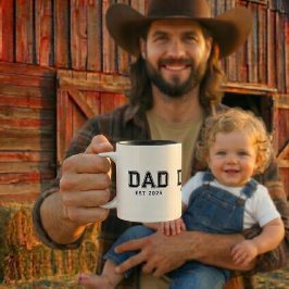 Papa hat ein kühnes schwarzes Jahr Papa-Geschenk g Zweifarbige Tasse