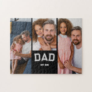 Papa hat elegante 3 Foto-Geschenke etabliert  Puzzle