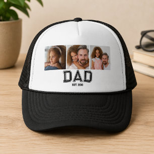 Papa hat elegante 3 Fotogeschenke eingerichtet Truckerkappe