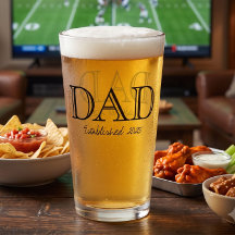 Papa hat fette schwarze Text-Bier etabliert