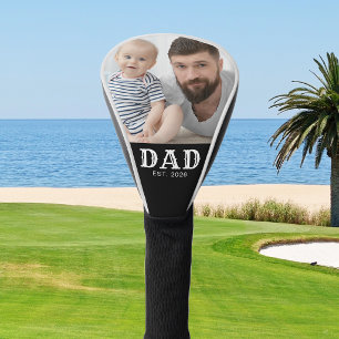 Papa hat fette Typografie Foto eingerichtet Golf Headcover