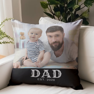 Papa hat fette Typografie Foto eingerichtet Kissen