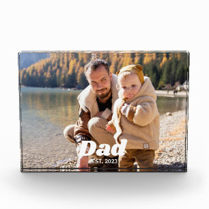 Papa hat fette weiße Typografie-Fotoblock eingeric Fotoblock