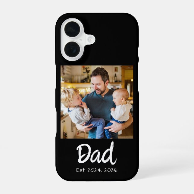 Papa hat Foto gegründet  iPhone 16 Hülle (Rückseite)