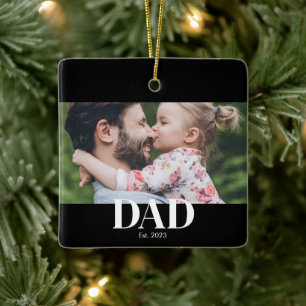 Papa hat Foto gegründet Keramikornament