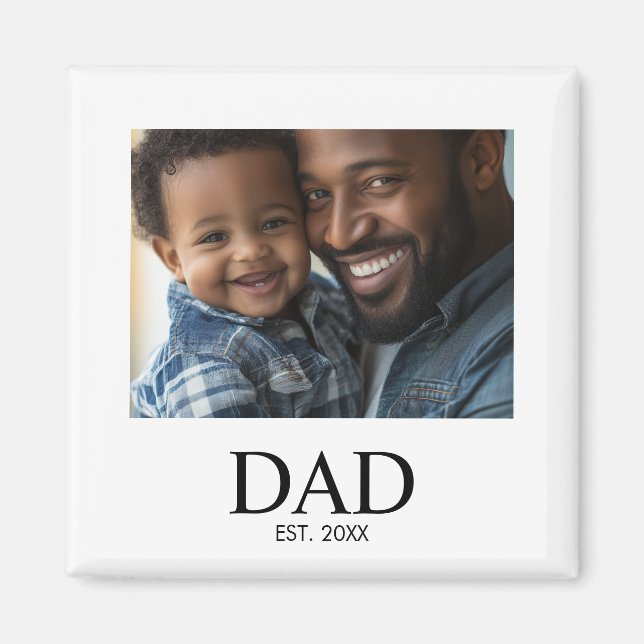 Papa hat Foto-Geschenk gegründet  Magnet (Vorne)