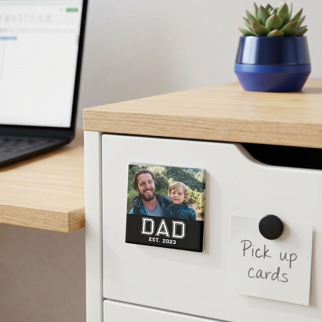 Papa hat Foto-Geschenk gegründet Magnet (Von Creator hochgeladen)