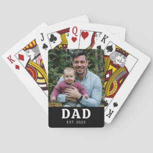 Papa hat Foto-Geschenk gegründet  Spielkarten