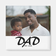 Papa hat Foto-Geschenkmagnet gegründet