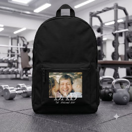 Papa hat Foto Minimal Vater-Tags-Geschenk Bedruckter Rucksack